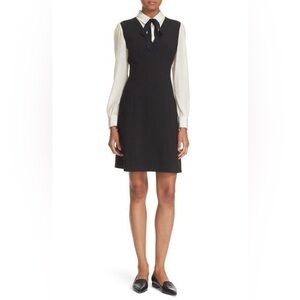 EUC Kate Spade New York Bow Tie Crepe A-line Dress Size 10